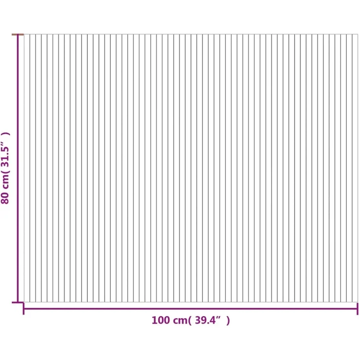 vidaXL Teppich Rechteckig Dunkelbraun 80x100 cm Bambus 376773 – Bild 8