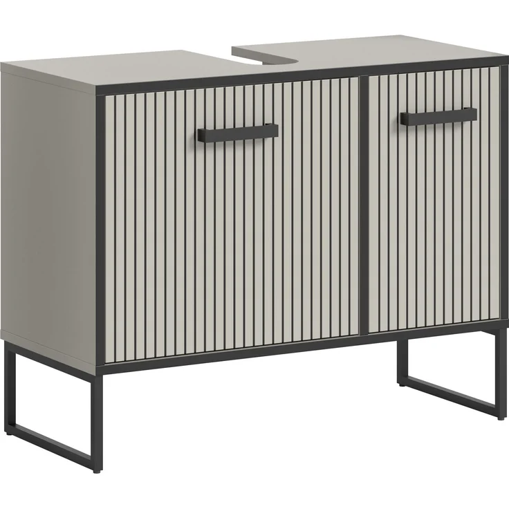 Waschbeckenunterschrank (B/H/T: 80x63x36 cm) in Kaschmir Nachbildung – Bild 1