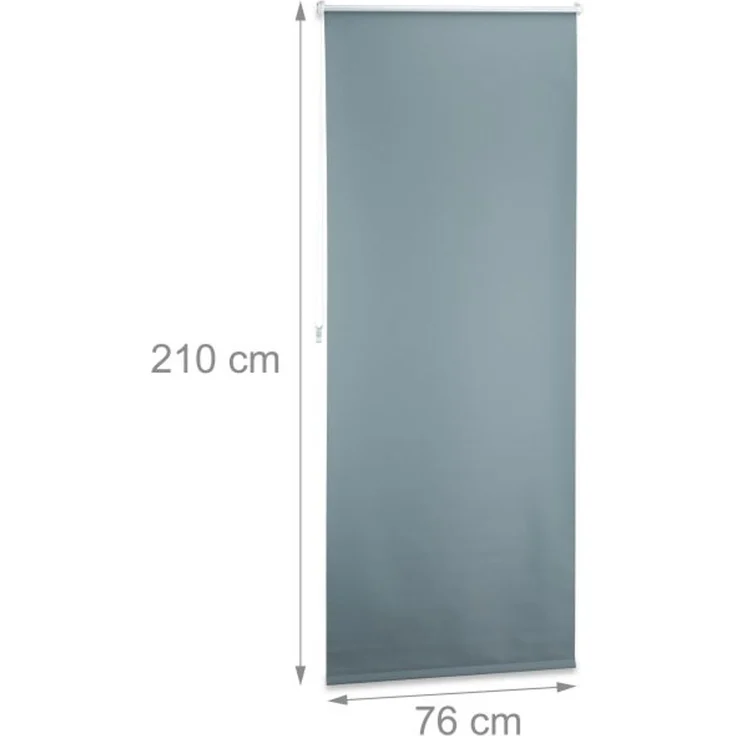 Relaxdays Verdunkelungsrollo grau 60 bis 120 breit – Bild 3