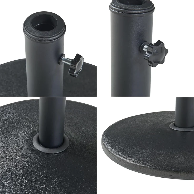 Sonnenschirmständer Bionaz Ø50x5,5 cm Beton 17 kg Schwarz [casa. pro] – Bild 8