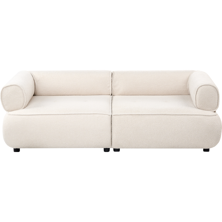 Sofa 3-Sitzer SALLA Bouclé Cremeweiß – Bild 4