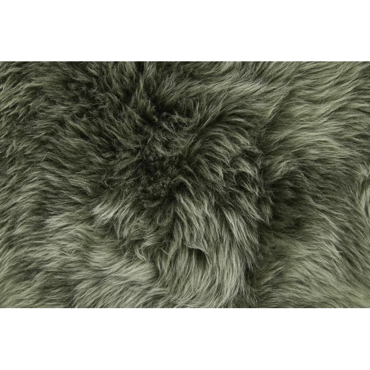 Teppich Schaffell 85 x 60 cm grün – Bild 3