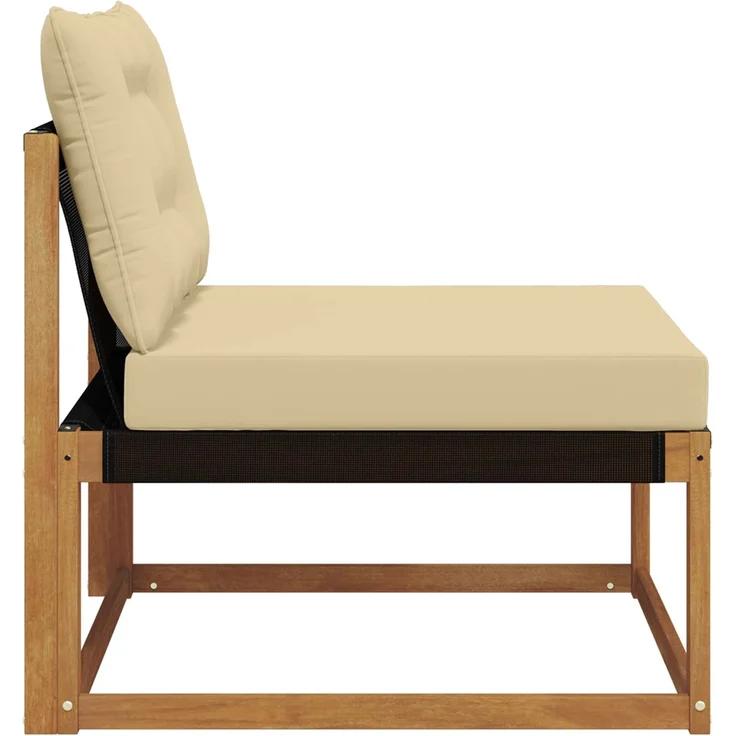 vidaXL Sectional Sofa Einheiten Massivholz Akazie Natur 900636 – Bild 5