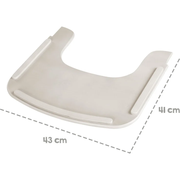 roba Essbrett aus Holz - Erweiterung & Zubehör für Hochstuhl Sit Up Flex - Kompatibel mit Gurtsystem und Hochstuhlauflagen - ab 6 Monaten - Stone washed – Bild 8