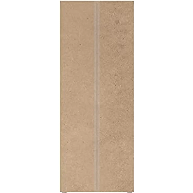 FORTE Net106 Mehrzweckschrank mit 2 Türen, Holzwerkstoff, Sonoma Eiche + Weiß, 68. 90x34. 79x179. 1 cm – Bild 5