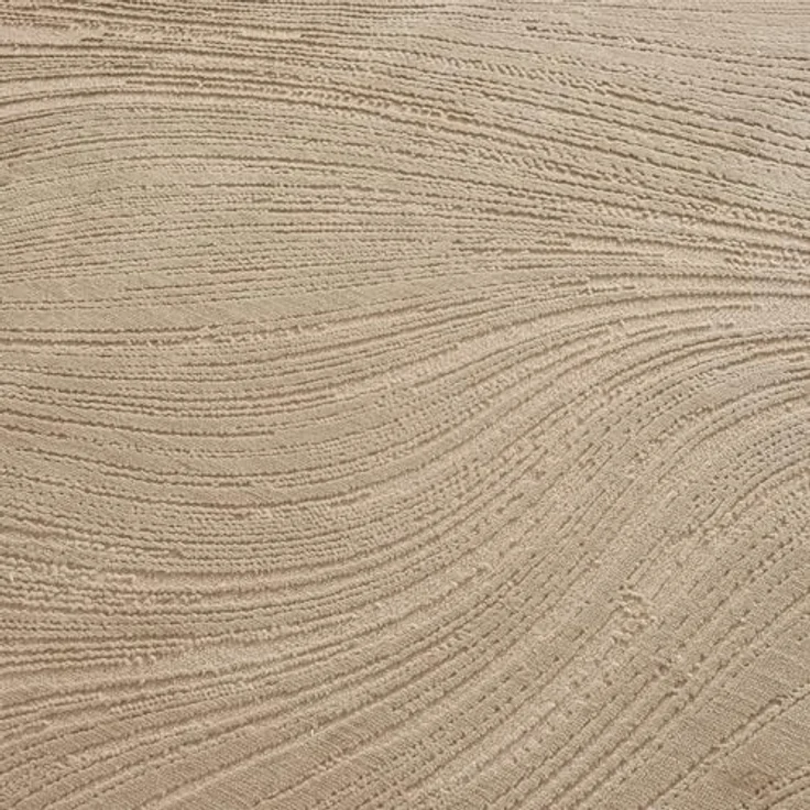 Vimoda Teppich Boho Design Unifarbe Hoch-Tief-Effekt, Rechteckig, Höhe: 6 mm, Teppich 3D Hoch-Tief-Effekt Modern für Esszimmer, Flur & Schlafzimmer – Bild 6