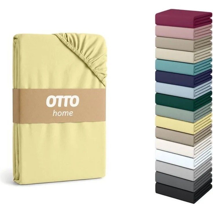 OTTO home Spannbettlaken PHYSALIS Comfort, Jersey, Gummizug: rundum, (2 Stück), Baumwolle 150 g/m², Matratzen bis 20 cm Höhe, Bettlaken, Spannbetttuch – Bild 4