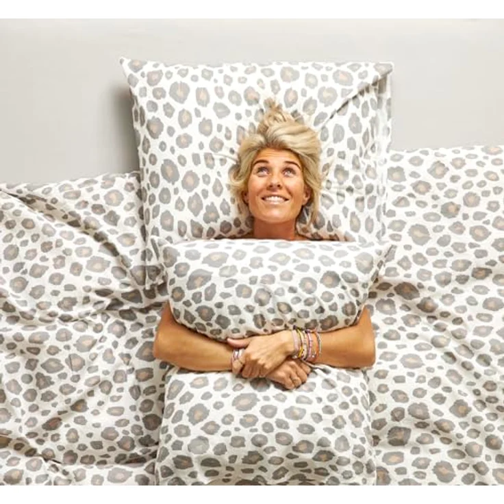Meyco Home Basic Jersey Uni Spannbettlaken Doppelbett (Bettlaken mit weicher Jersey-Qualität, aus 100% Baumwolle, perfekte Passform durch Rundum-Gummizug, atmungsaktiv, Maße: 160x200 cm), Hellgrau – Bild 4