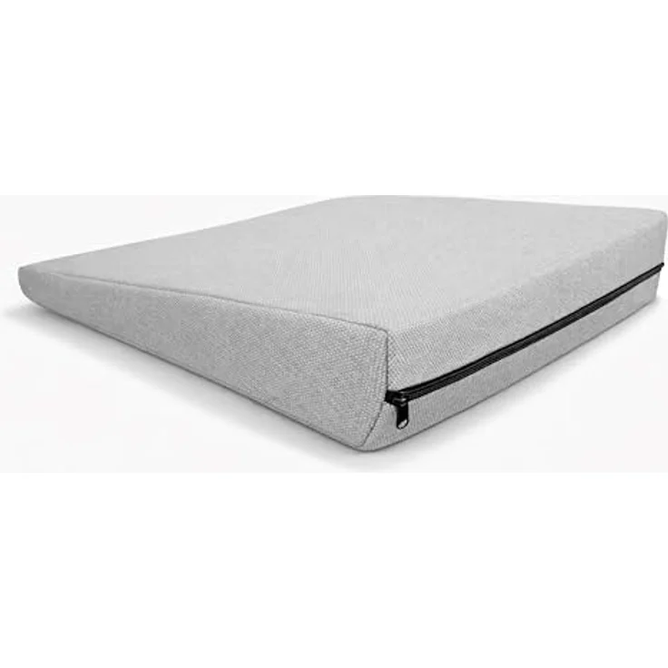 POKAR Keilkissen Stuhl Sitzkeil Ergonomisches Sitzkeilkissen Bürostuhl Kissen Orthopädisch Keilkissen Autositz Schaumstoff, Grau, 38 x 38 x 8/2 cm – Bild 2