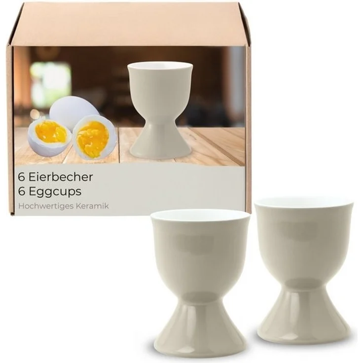 matches21 HOME & HOBBY Eierbecher, (6-tlg), Spülmaschinenfeste Eierhalter für Frühstückstisch – Bild 4