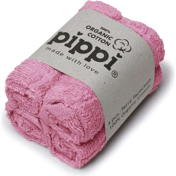 Pippi Waschtücher 4er Pack old rose