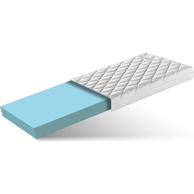 Betten-ABC Bambini – Babymatratze mit waschbarem Bezug und Klimawatte, Größe: 60 x 120 cm