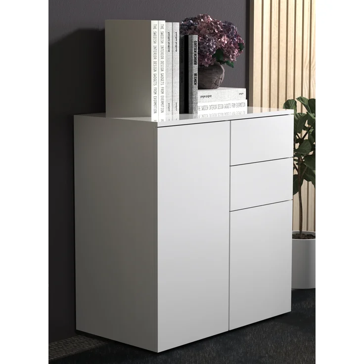 VCM Kommode & Sideboard Dalosa 918337 Weiß H. 77 x B. 70 x T. 39cm – Bild 4