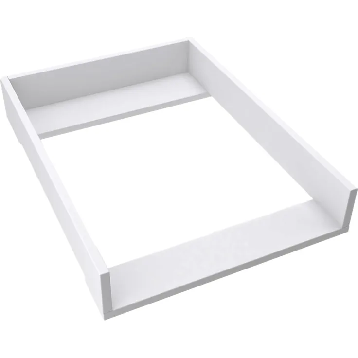 regalik Wickelaufsatz für Koppang IKEA 72x50 cm - Abnehmbar Wickeltischaufsatz für Kommode in Weiß - Abgeschlossen mit ABS Material 1mm