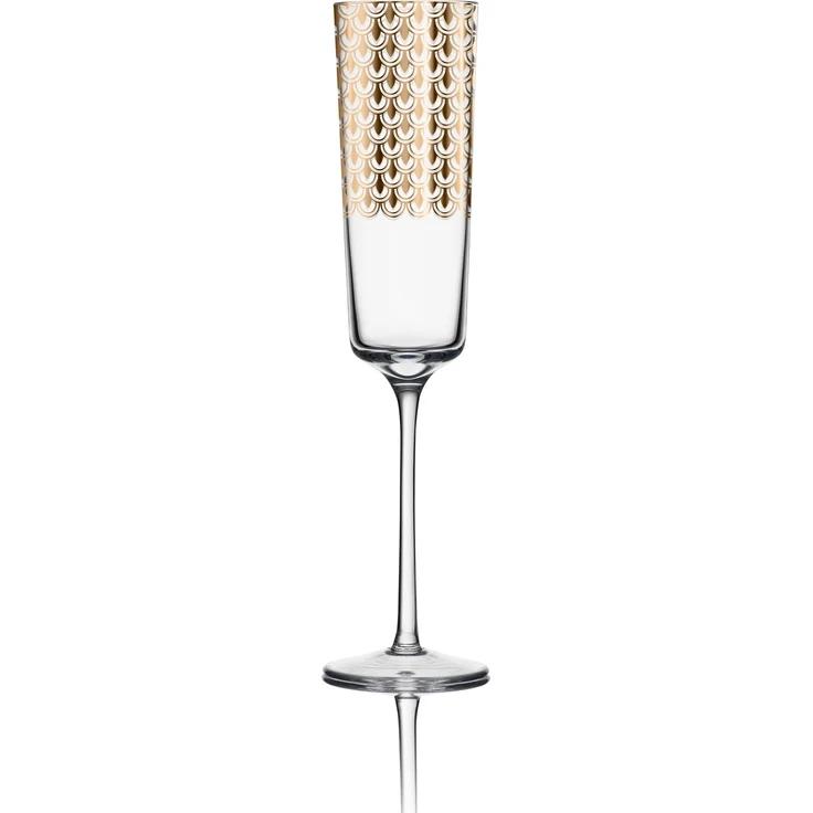 Goebel / First. Gold,Sektgläser - 2 Stk,Muster 002 + 004,6,0cm x 6,0cm x 25,0cm / Glas / 6,0cm x 6,0cm x 25,0cm – Bild 3