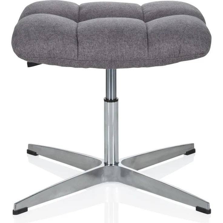 hjh OFFICE Home Office Bürostuhl SARANTO Stoff Grau