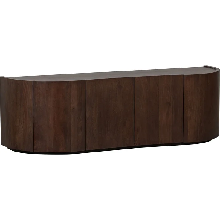 BePureHome Sideboard Sense aus Mangoholz, Braun, 160 x 46 x 50 cm