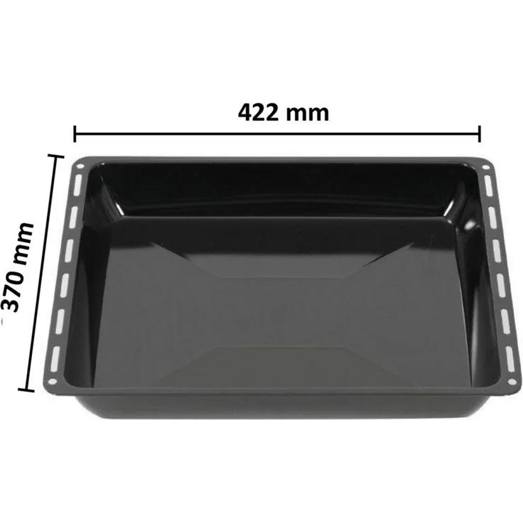 ICQN Backblech 422 x 370 x 45 mm, Fettpfanne für Backofen und Herd, Emailliert, (1-St), Passend für ELECTROLUX, AEG, IKEA, ZANUSSI, JUNO, Kratzfest & Rostfrei – Bild 5