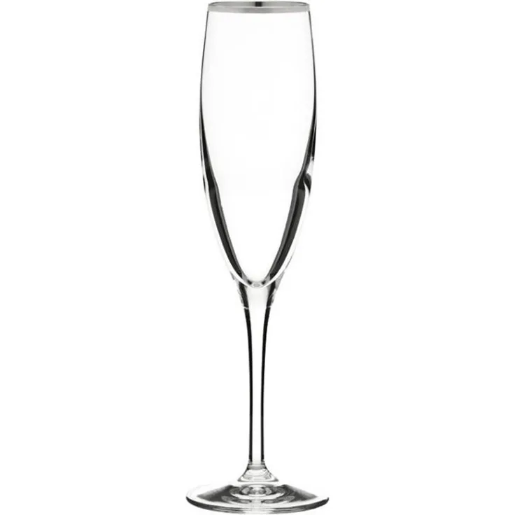 Sektglas Kristall Pure Platin clear (23,8 cm)