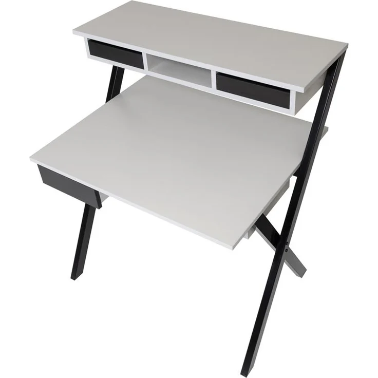 Homeoffice Schreibtisch X-Home grau Dekor – Bild 2