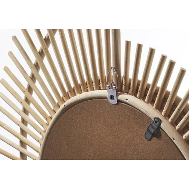 Kobolo Dekoobjekt Spiegel Wandspiegel LEVI Rattan, aus natürlchem Rattan – Bild 6