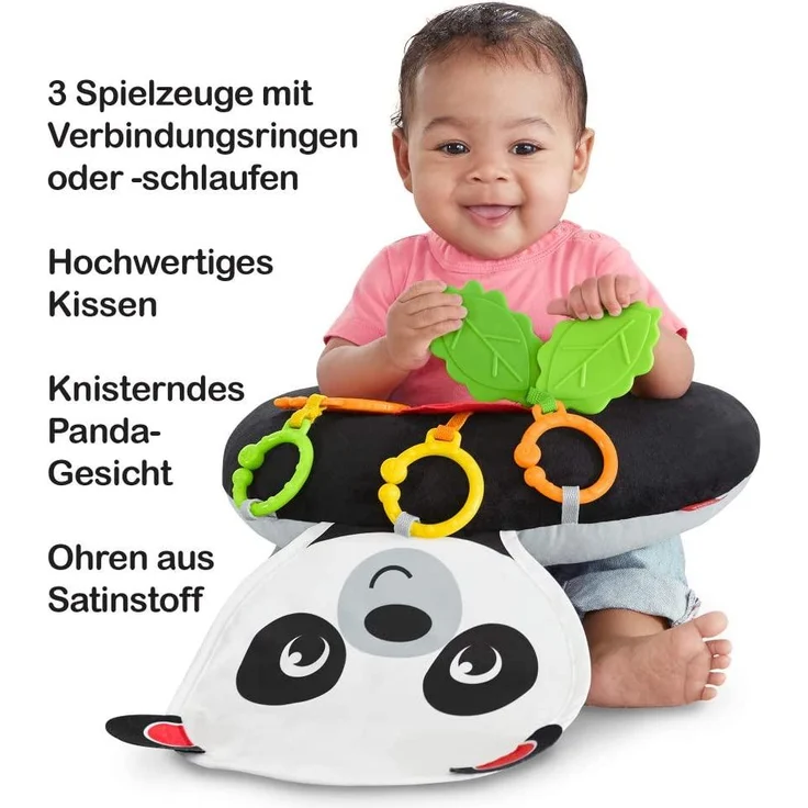 Fisher-Price FXB99 - Panda Spielkissen zum Spielen in der Bauchlage, ab Geburt – Bild 4