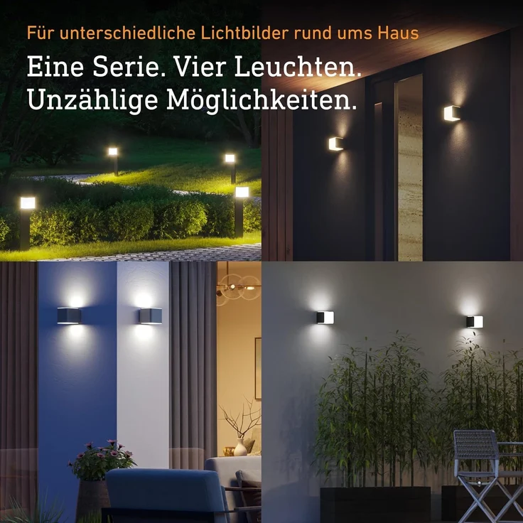 STEINEL LED-Außenwandleuchte L 840 C, 9,1 W, Bluetooth, Einstellbar via App, UV-beständiger Kunststoff, Warmweiß, Anthrazit – Bild 8