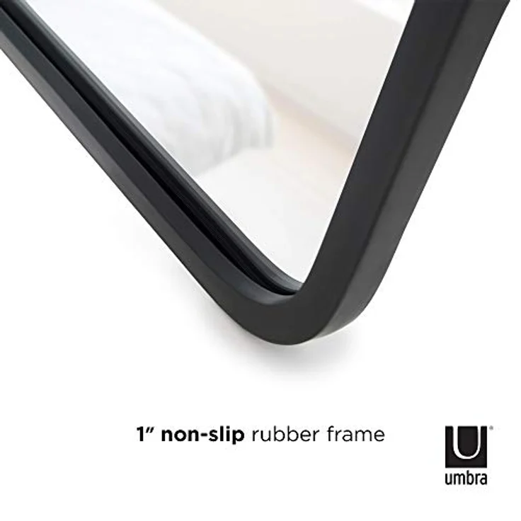 Umbra Hub Standspiegel, Ganzkörperspiegel, Garderobe, Dekospiegel, Schwarz, Spiegel, H 157 cm, 1013215-040 – Bild 9