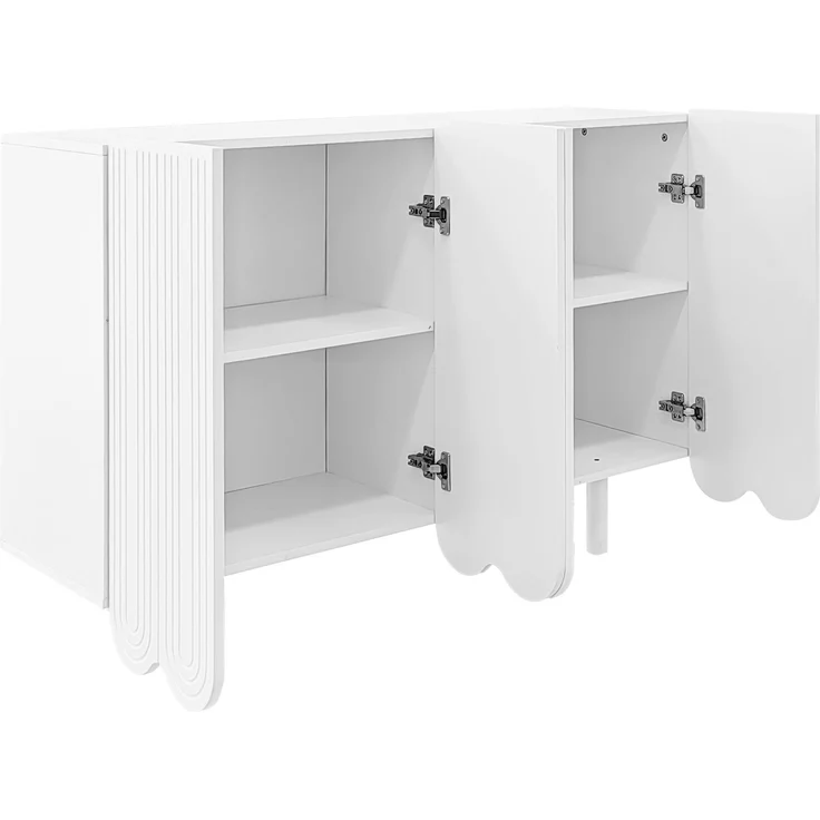 ZUBALIYA Sideboard 120x37,5x80,8 cm, aus MDF, Weiß – Bild 21
