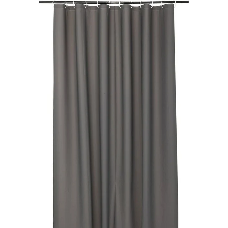 Sanixa Duschvorhang U6RD150 Breite 180 cm (Duschvorhang unifarben ohne Ringe), Wasserdicht Schimmelresistent Badewannenvorhang Einfarbig – Bild 1