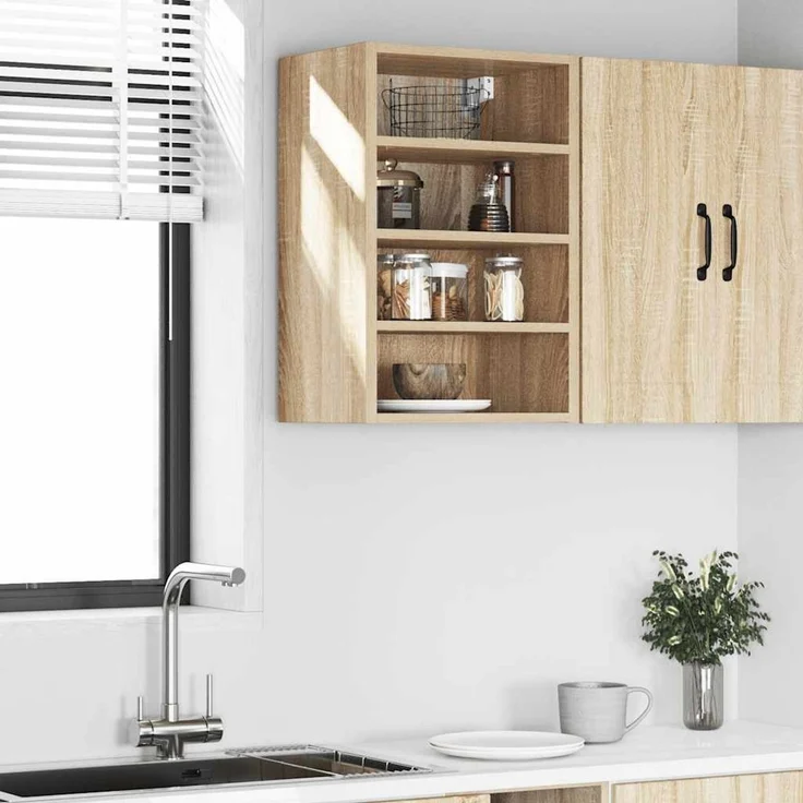 vidaXL Hängeschrank Riga Sonoma-Eiche 40x29,5x60 cm Holzwerkstoff 854177 – Bild 3