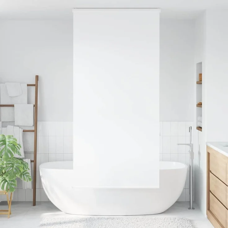 vidaXL Duschrollo mit Kassette 110x240 cm Stoffbreite 106 cm 4015057 – Bild 2