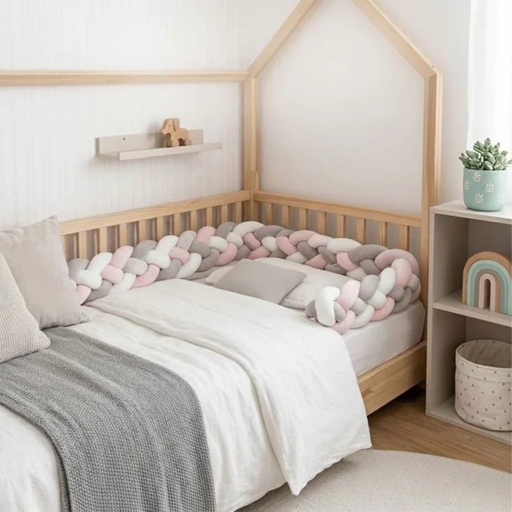 Relaxdays Geflochtene Bettschlange 220cm – Bild 7