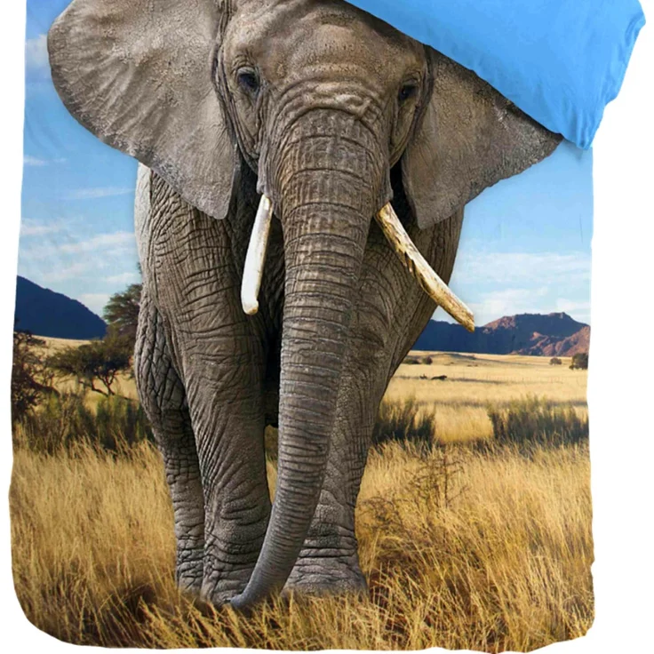 Elefant Bettwäsche Digitaldruck ESPiCO Sleep and Dream 135 x 200 + 80 x 80 cm – Bild 3