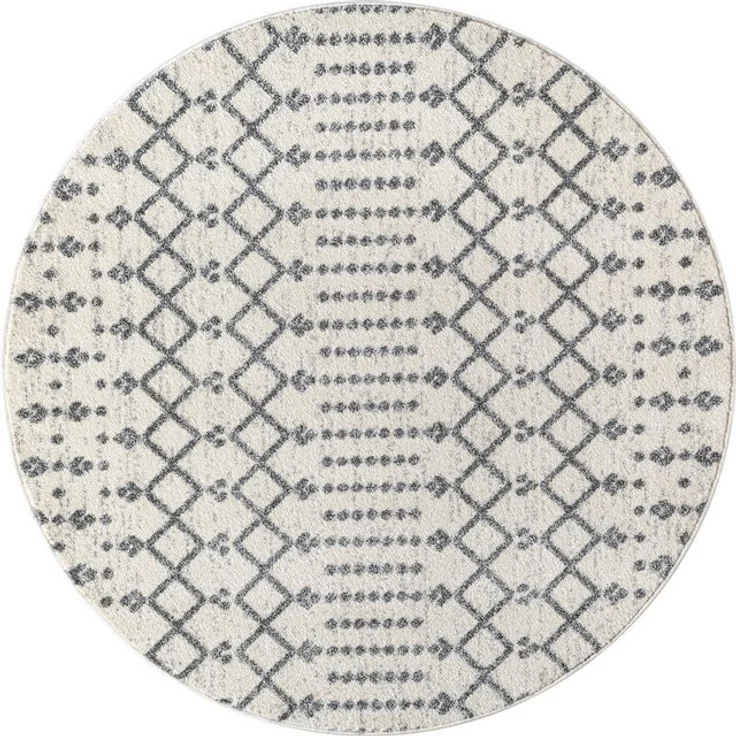 Sanat Teppich Boho 8203, rund, Höhe: 10 mm, Kurzflor, robust, Boho, Scandic, für Fussbodenheizung geeignet – Bild 4