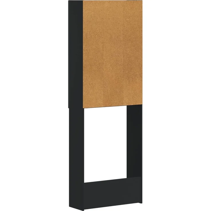 vidaXL Toilettenschrank ALKMAAR Schwarz 66 x 25,5 x 190 cm 896256 – Bild 7