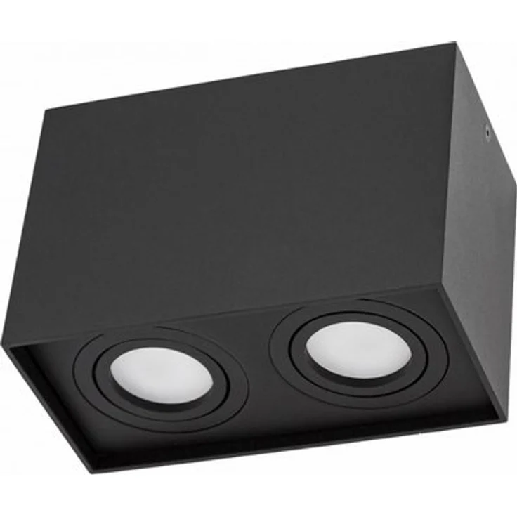Deckenspots schwarz 2-Flg DUO 2XGU10 IP20 rechteckig schwenkbar – Bild 4