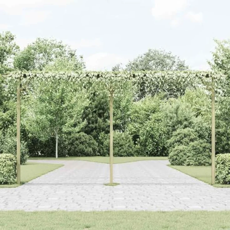 vidaXL Gartenpergola 410x40x203 cm Holz 41664 – Bild 3