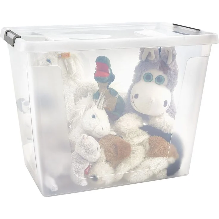 Gardissimo CLIP Aufbewahrungsbox Kunststoffbox Klarsichtbox Box rollbar – Bild 6