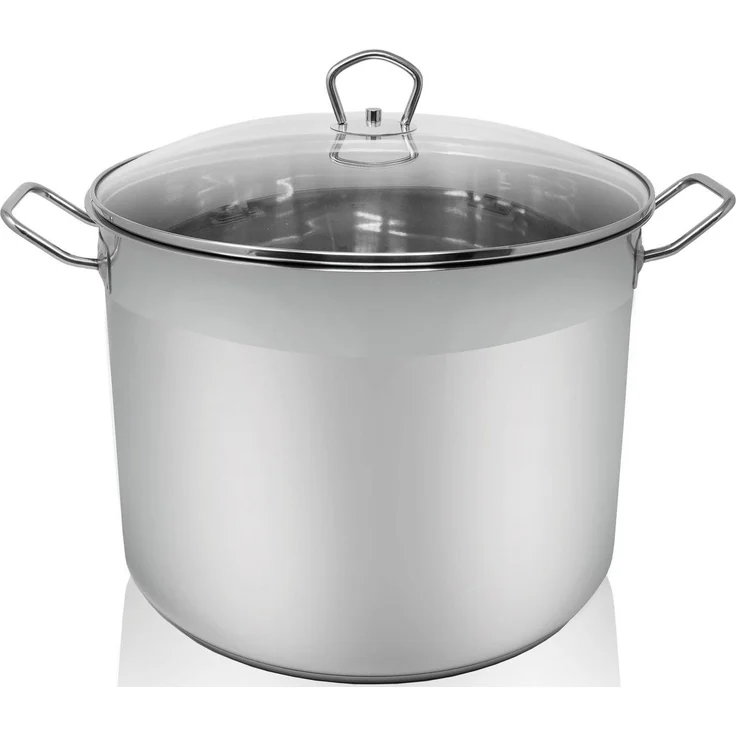 Karl Krüger Jumbotopf Maxi mit Glasdeckel, Edelstahl, 20 l – Bild 1