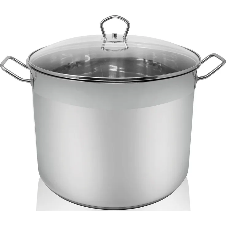 Karl Krüger Jumbotopf Maxi mit Glasdeckel, Edelstahl, 20 l