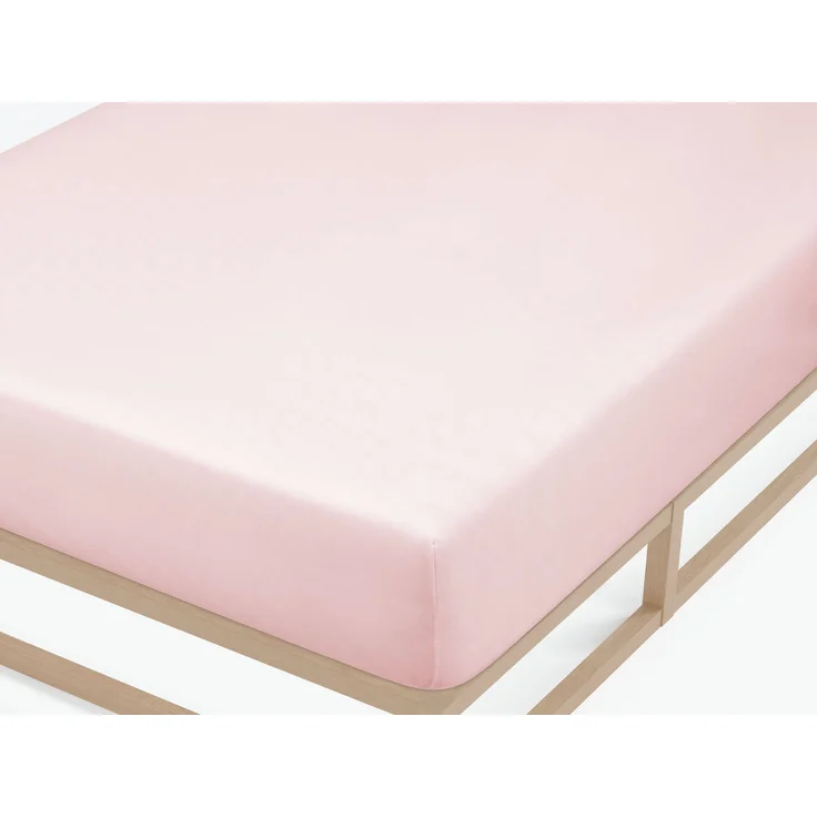 biberna Feinjersey-Spannbetttuch, 100 % Baumwolle, rose, 1x 180x200 cm - 200x200 cm – Bild 1