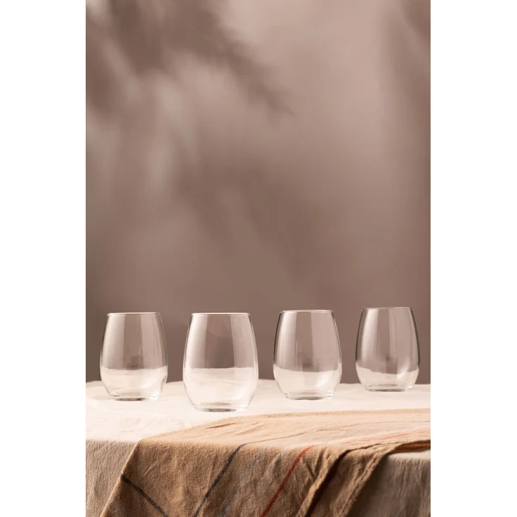Hermia Concept 'Astoria 350 - Transparent' Gläser-Set (4-teilig), Transparent, 8,1 x 8,1 x 10,2 cm, 350 ml – Bild 1