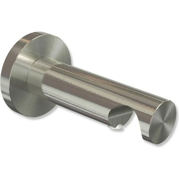 INTERDECO Gardinenstangenhalter Platon 1-läufig, für 20 mm Ø Gardinenstangen, (Stück, 2-St, Edelstahl-Optik), Metall – Bild 2