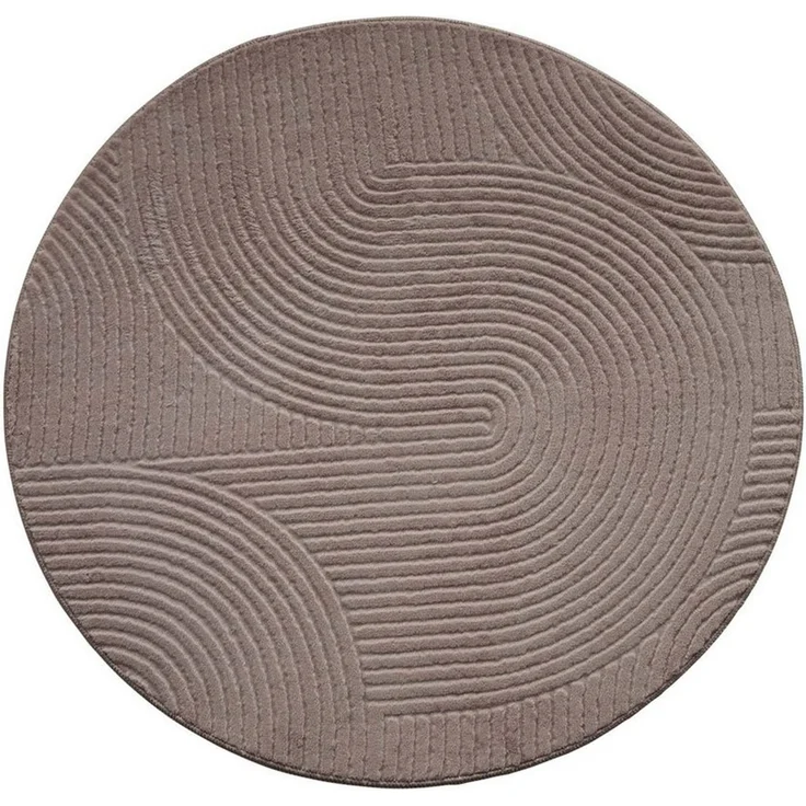 TaraCarpet Teppich TaraCarpet Homestyle 390 Wellen, rechteckig, Höhe: 10 mm, Felloptik hoch-tief weich waschbar Welle Taupe 50x80 – Bild 3