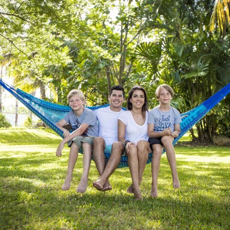 MacaMex Family Hängematte Caribe plus blau MA-00247 – Bild 2