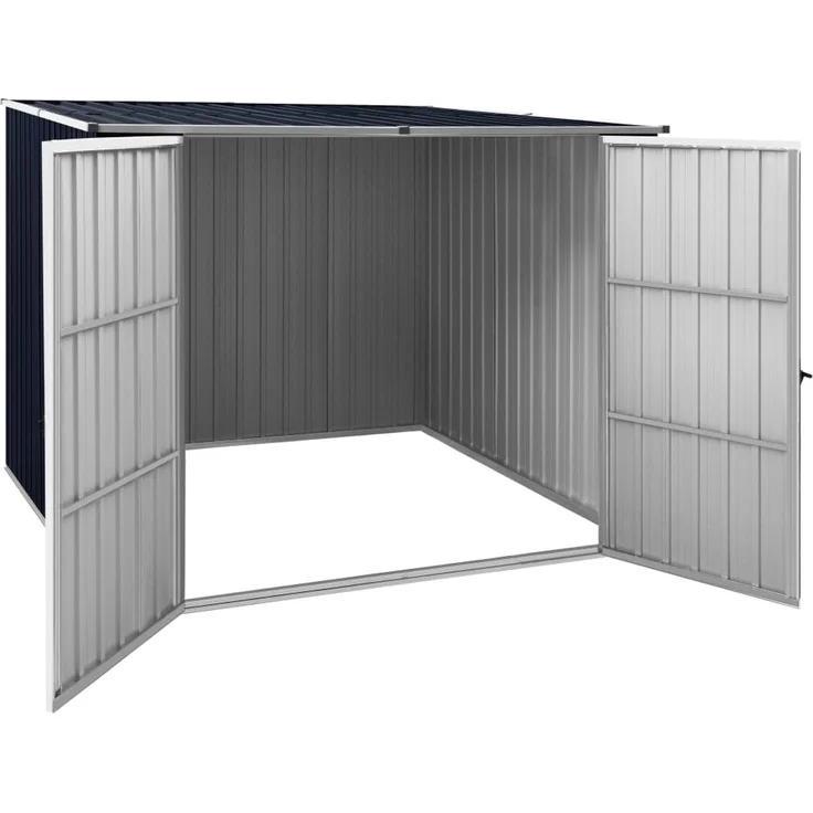 vidaXL Gerätehaus Anthrazit 195x198x159 cm Verzinkter Stahl 46255 – Bild 3