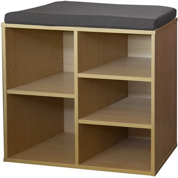 HTI-Line Schuhbank Schuhbank Katja S (Stück, 1-St, 1 Schuhbank mit Sitzkissen), Schuhregal mit 5 Fächern