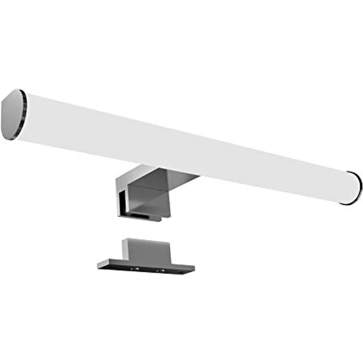 kalb LED Spiegelleuchte LED 300mm Aufbauleuchte 230V Badezimmer Leuchte verchromt, 300mm warmweiß, warmweiß – Bild 5