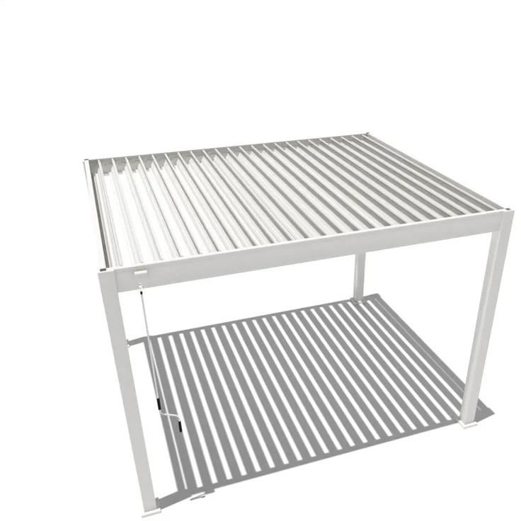 Weide 'Classic' Pergola, freistehend, Aluminium / Stahl weiß, 360 x 300 x 255 cm – Bild 7